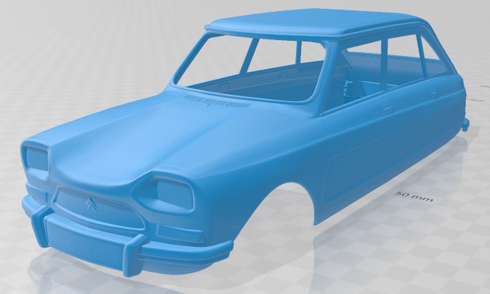 Citroen Ami 1969 - Printable Car - 3D Model - STL