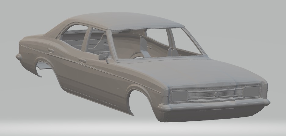 Ford Cortina MK3 Coupe Printable Body Car