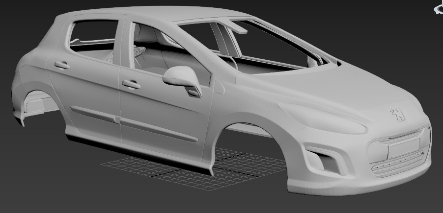 Peugeot 308 Printable Body Car