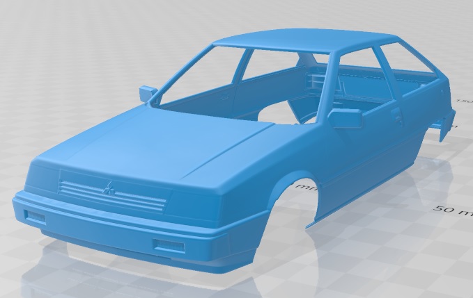 Mitsubishi Colt 1984 – 3D Model – STL