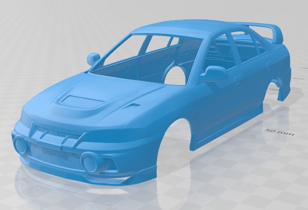 Mitsubishi Lancer Evolution 1997 - 3D Model - STL