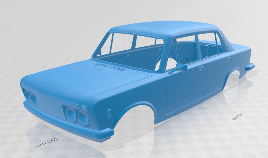Fiat 125 Printable Body Car