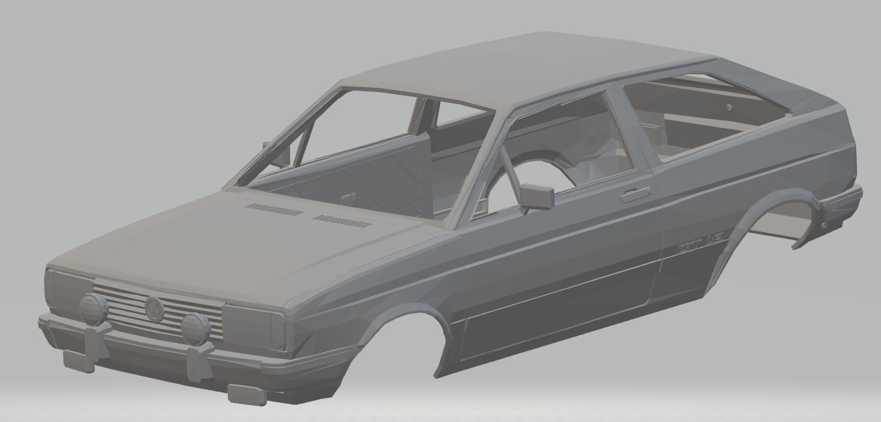 Volkswagen Gol G1 GT 1986 Printable Body Car