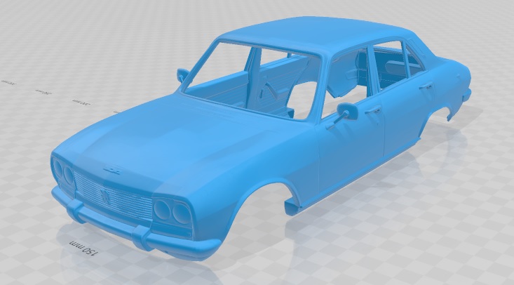 Peugeot 504 Printable Body Car