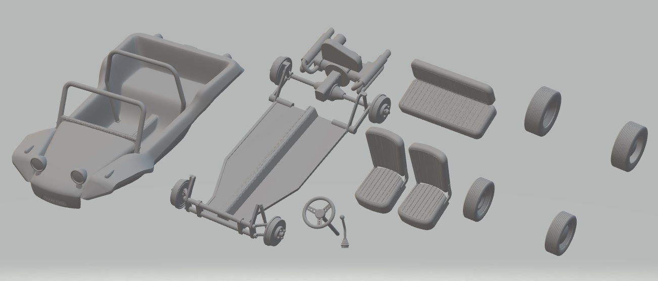 Volkswagen Buggy Meyers Manx 1965 Printable Car