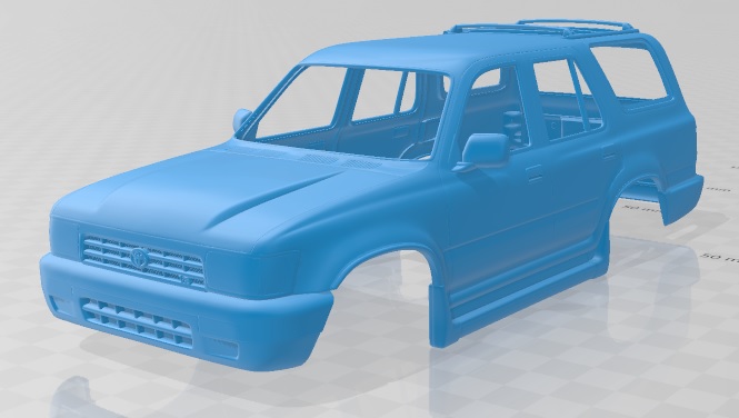 Toyota 4Runner 1992 Printable Body Car
