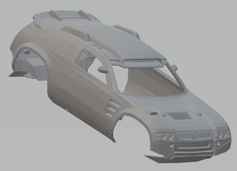 Volkswagen Tuareg Dakar Printable Body Car