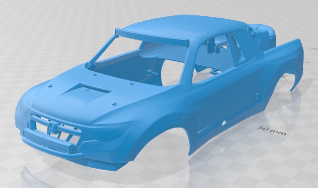 Honda Ridgeline Baja Race Truck 2016 Printable Body Car