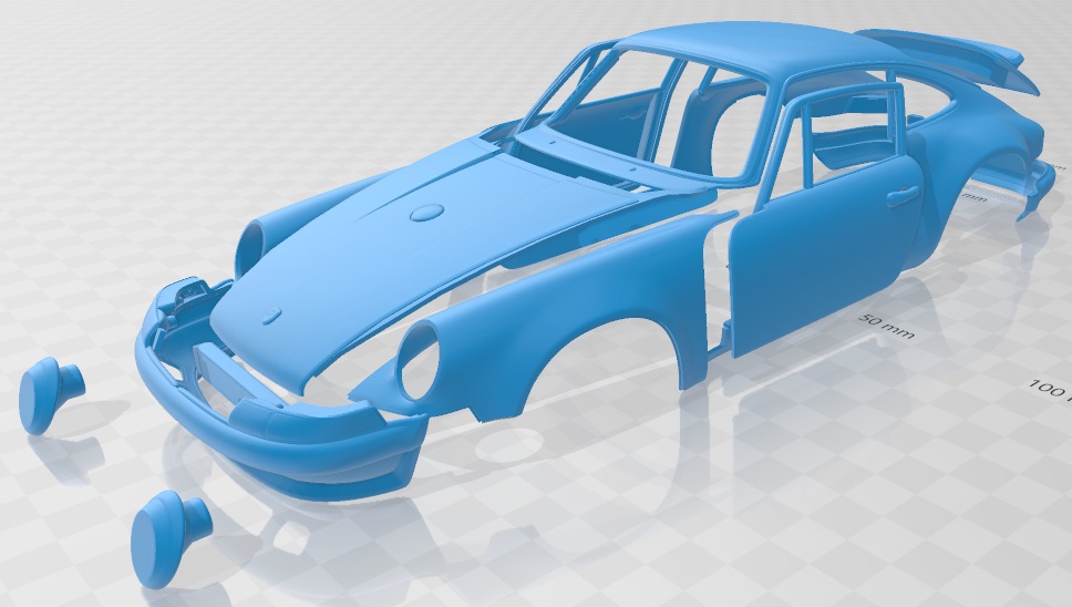 Porsche 911 Classic Printable Car - 3D Printable Shop
