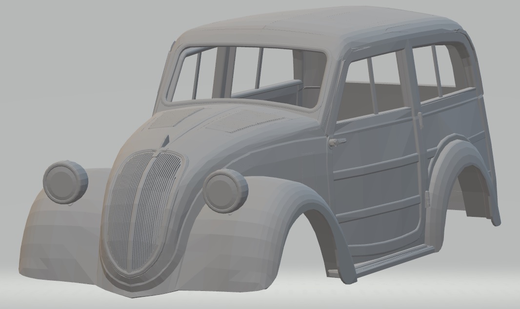 FIAT 500 B Belvedere 1939 Printable Body Car