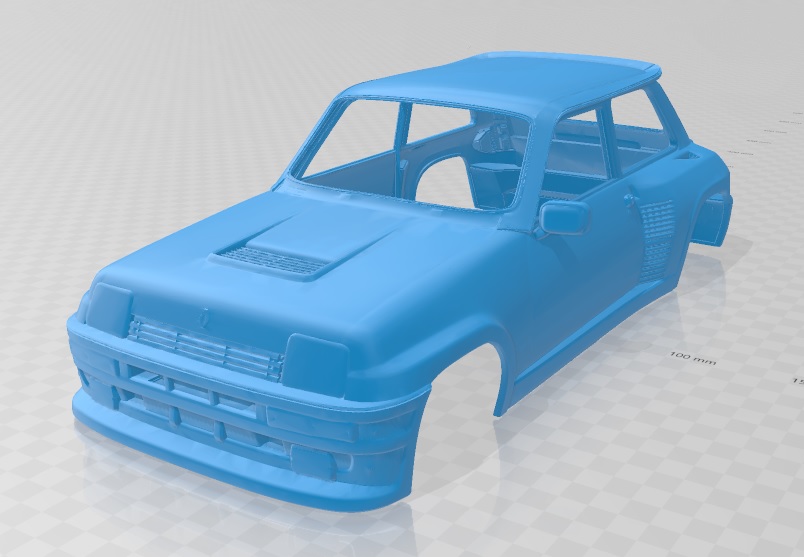 Renault 5 Turbo 1980 Printable Body Car