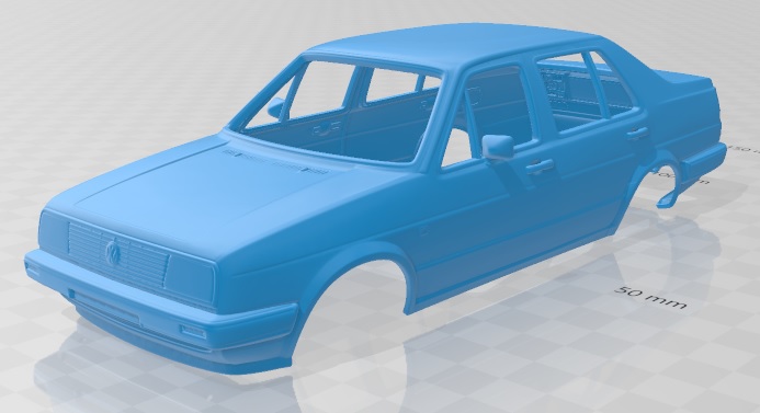 Volkswagen Jetta 1984 Printable Body Car