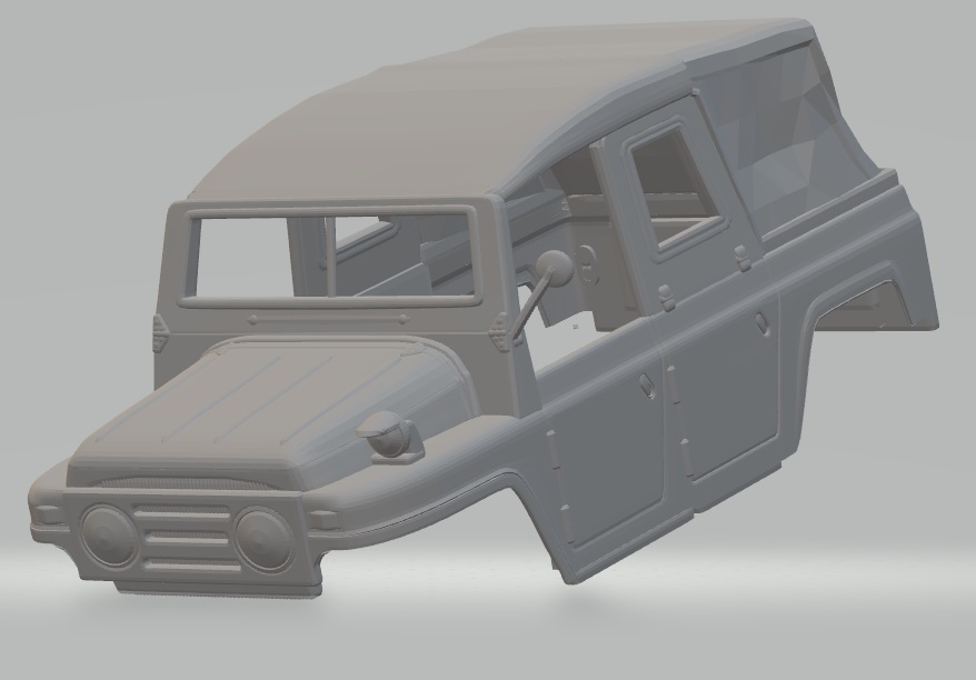 Austin Champ Military Jeep Printable Body Car