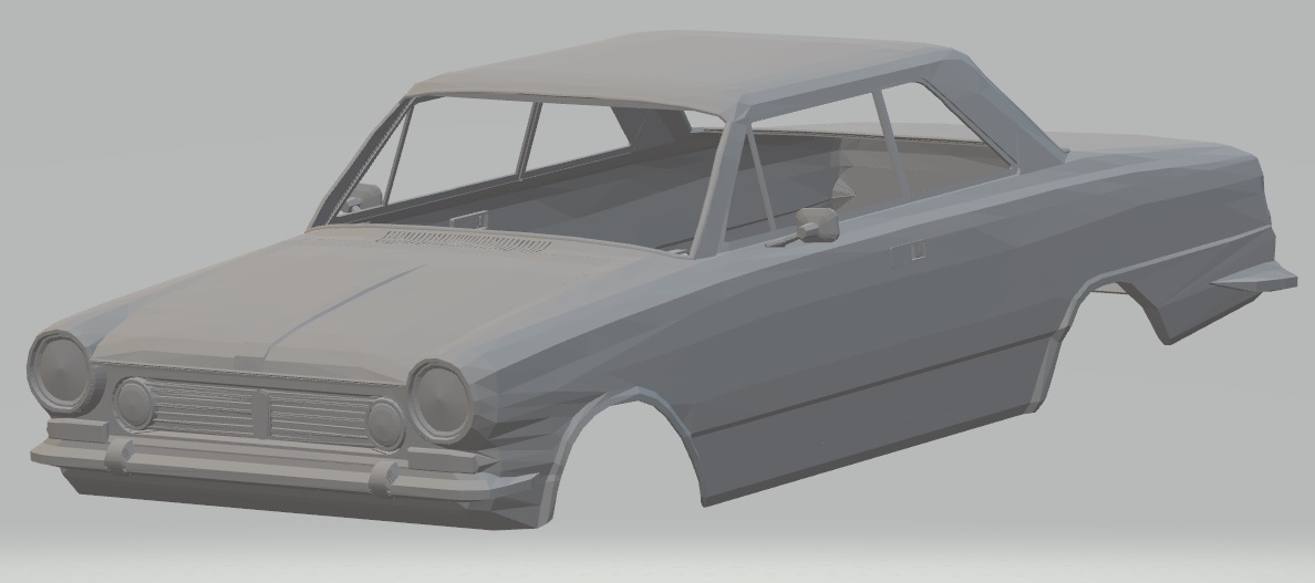 Renault Torino Printable Body Car