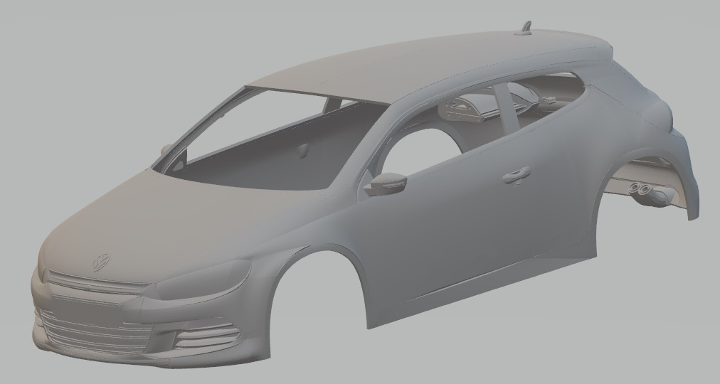 Volkswagen Scirocco Printable Body Car