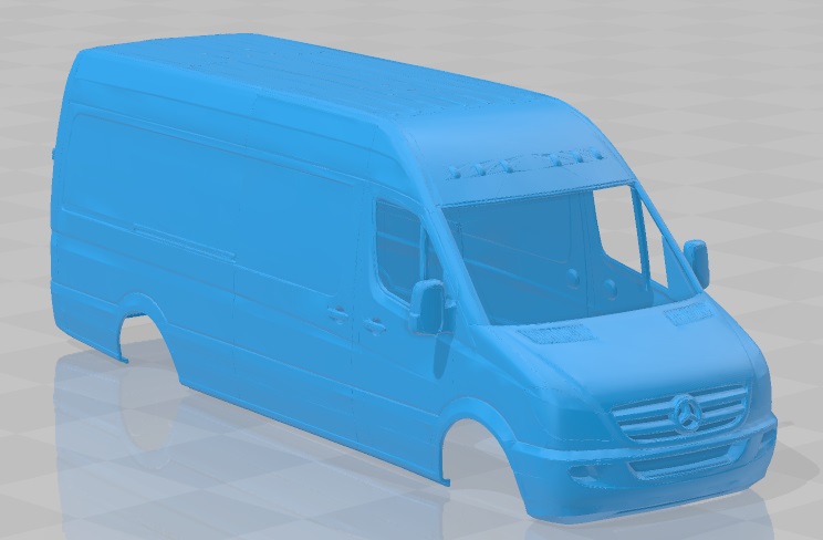 Mercedes Benz Sprinter 2014 Printable Body Van