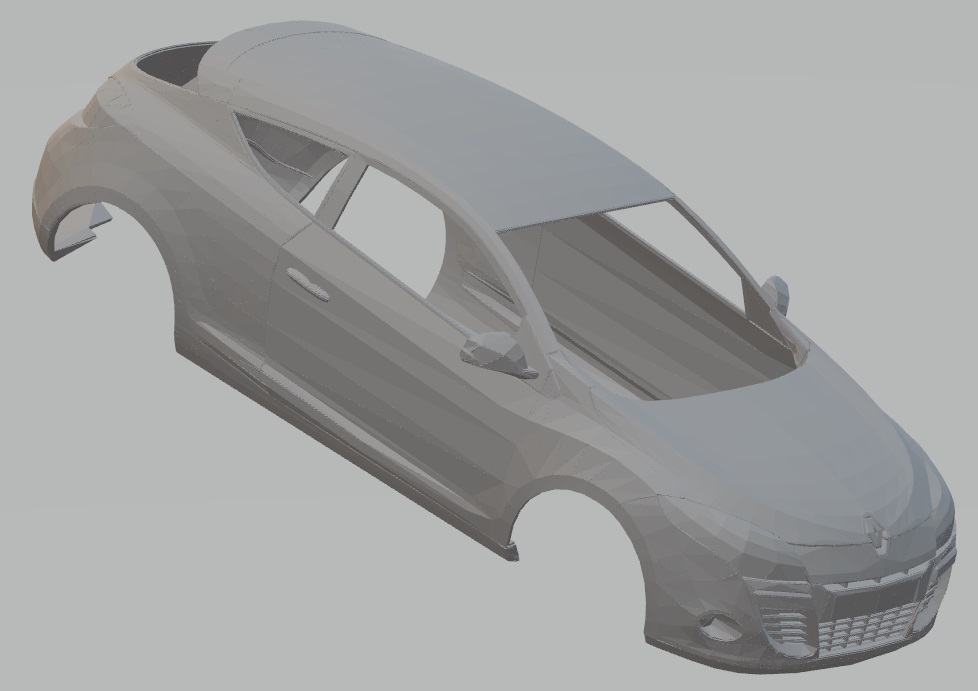 Renault Megane 3 Coupe Printable Body Car