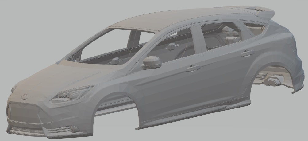 Ford Focus ST 2012 Printable Body Car