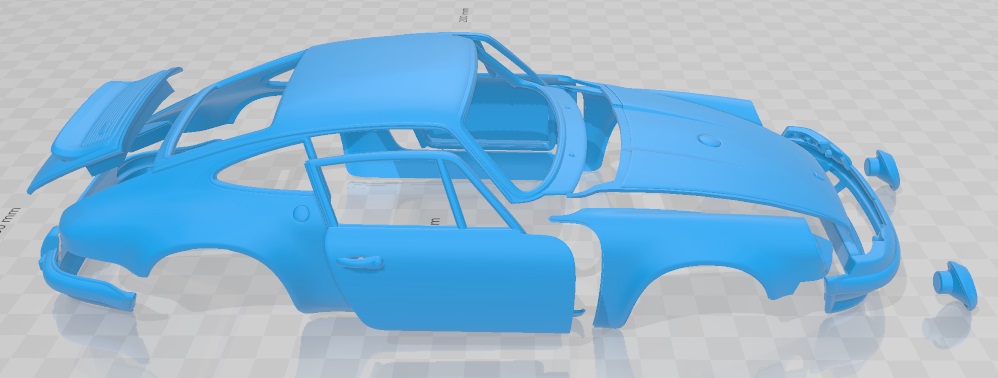 Porsche 911 Classic Printable Car - 3D Printable Shop