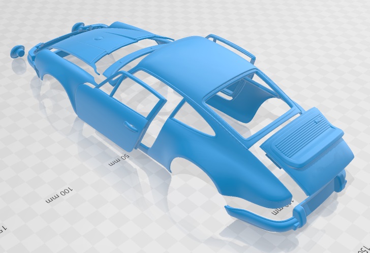 Porsche 911 Classic Printable Car - 3D Printable Shop