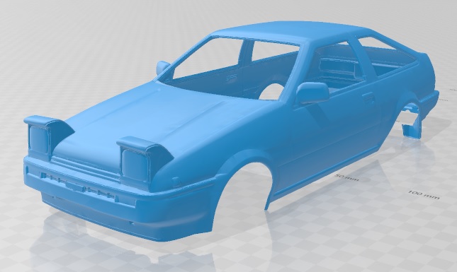 Toyota Sprinter Trueno GT Apex AE86 Printable Body Car