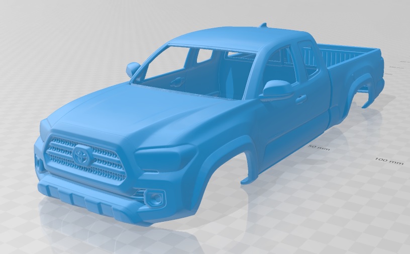 Toyota Tacoma 2016 Printable Body Car