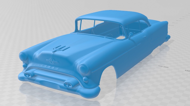Oldsmobile 88 Super Holiday coupe 1954 Printable Body Car – 3D ...