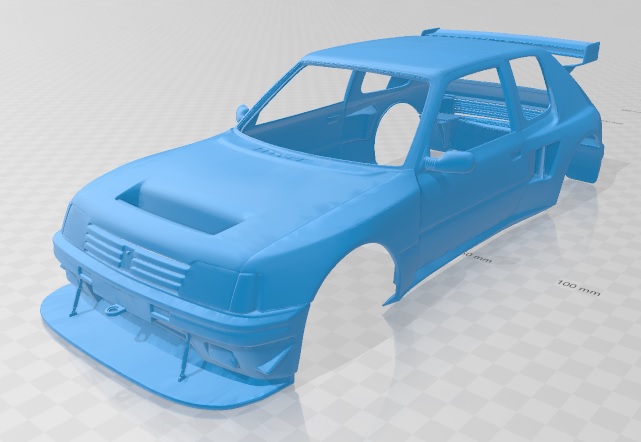 Peugeot 205 Turbo 1984 Printable Body Car