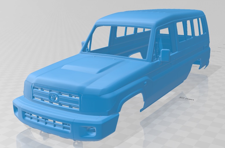 Toyota Land Cruiser J78 2010 Printable Body Car
