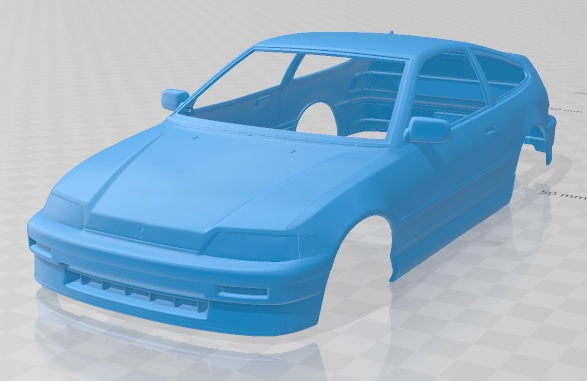 Honda CRX 1988 Printable Body Car – 3D Printable Shop