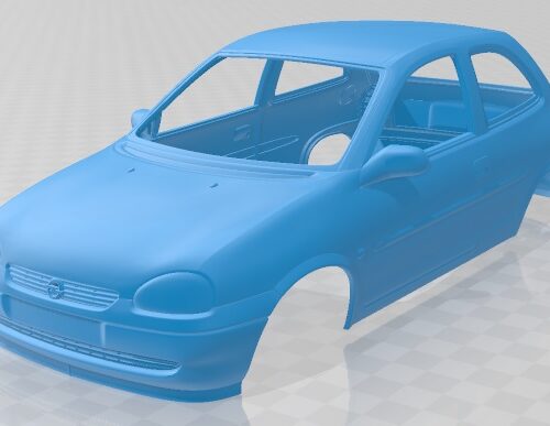 Opel Corsa B 1998 Printable Body Car