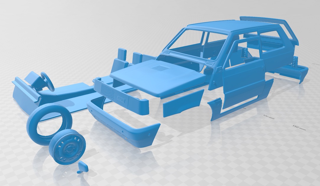 Fiat Panda 30 1980 Printable Car