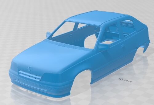 Opel Kadett 3 Door 1991 Printable Body Car