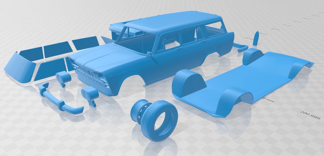 Fiat 2300 Familiare 1963 Printable Car