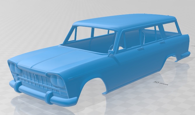 Fiat 2300 Familiare 1963 Printable Body Car