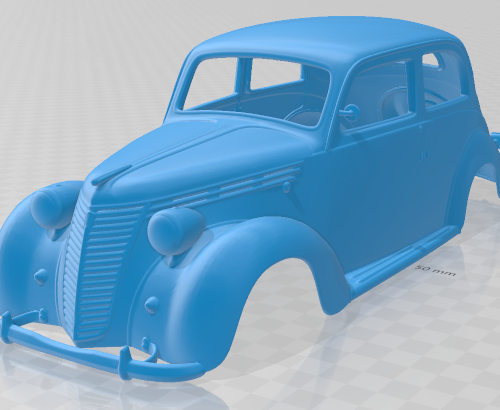 Fiat 1100 B 1949 Printable Body Car