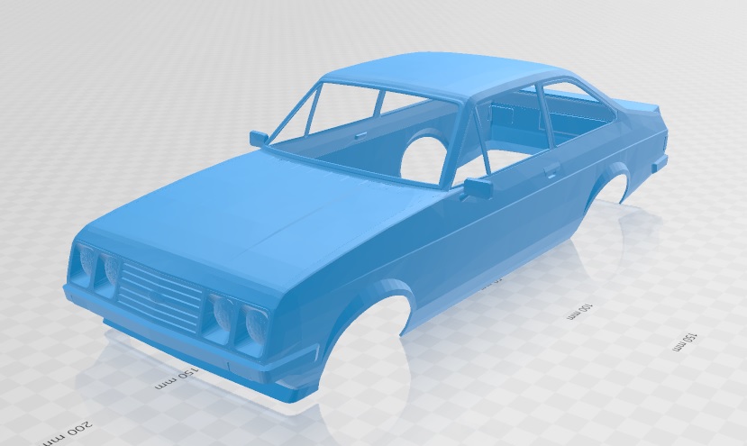 Ford Escort MK2 RS 2000 Printable Body Car