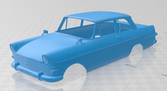 Opel Rekord P2 1960 Printable Body Car