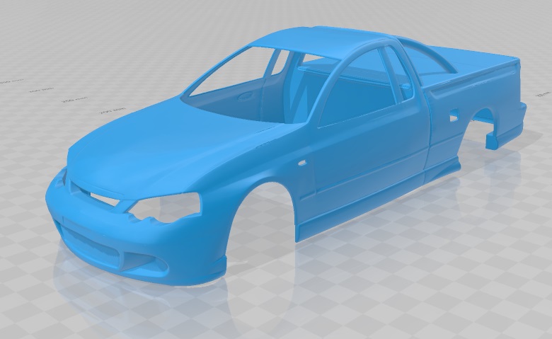 Ford BA UTE Printable Body Car