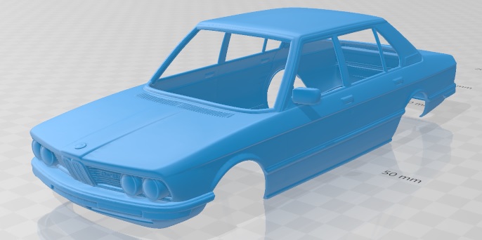 BMW Series 5 E12 1978 Printable Body Car – 3D Printable Shop