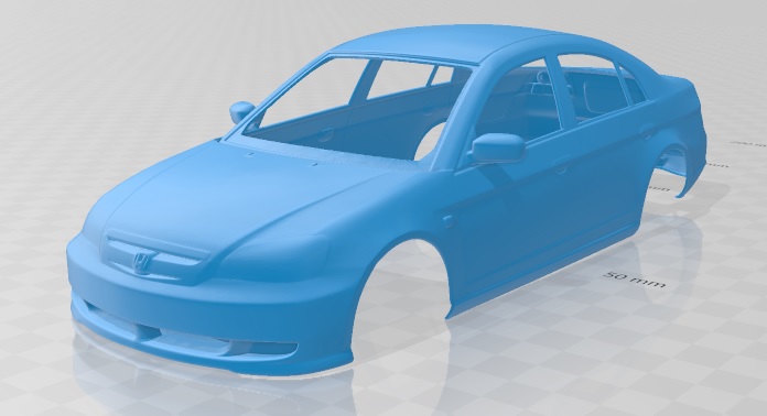 Honda Civic 2001 Printable Body Car