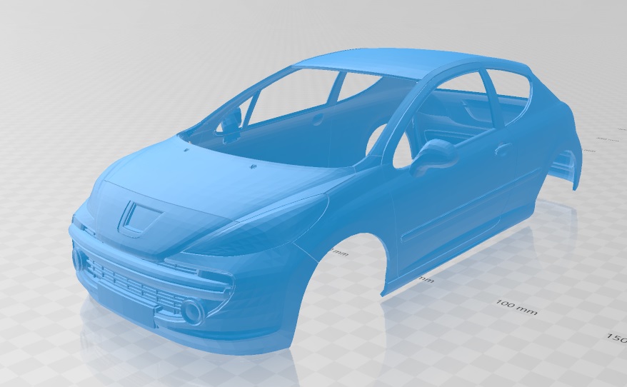 Peugeot 207 Printable Body Car