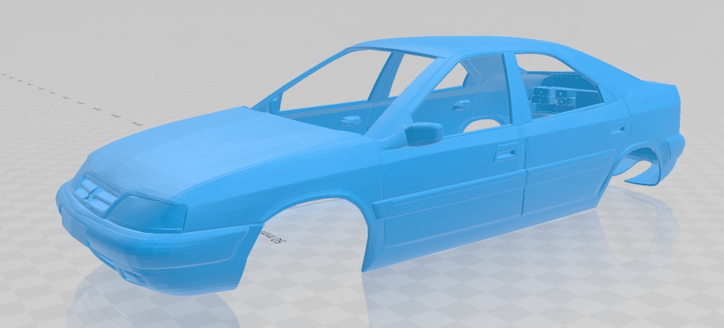 Citroen Xantia Printable Body Car