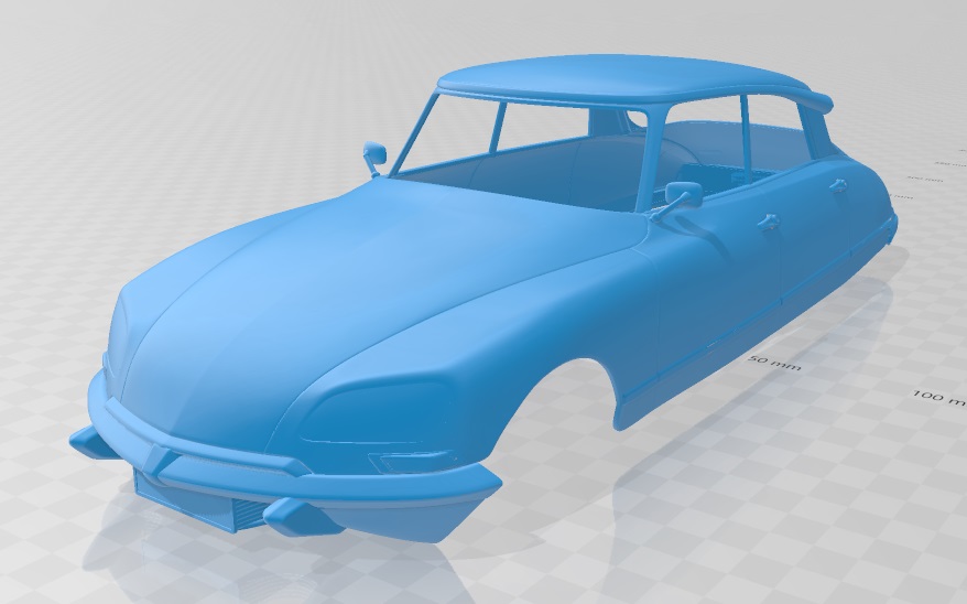 Citroen DS 1967 Printable Body Car
