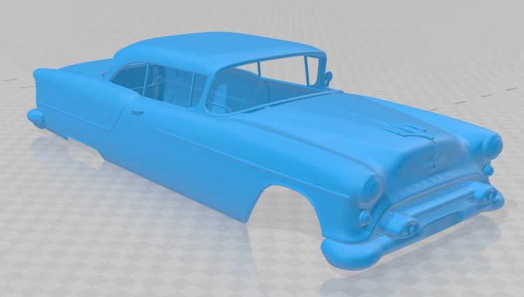 Oldsmobile 88 Super Holiday coupe 1954 Printable Body Car - 3D ...