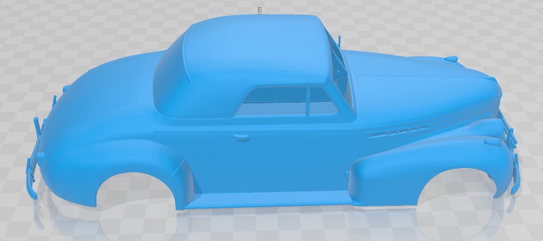 Oldsmobile 80 Convertible 1939 Printable Body Car - 3D Printable Shop