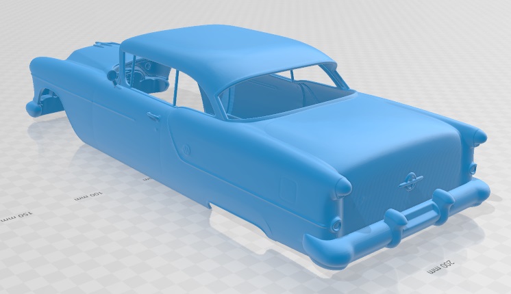 Oldsmobile 88 Super Holiday coupe 1954 Printable Body Car - 3D ...