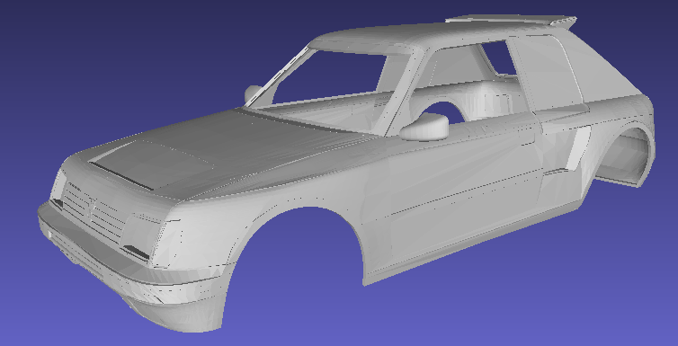 Peugeot 205 Rally Printable Body Car