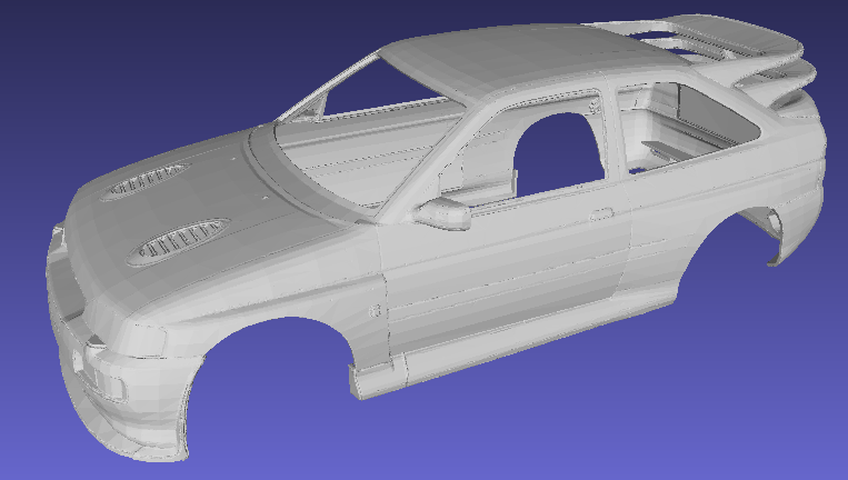 Ford Escort RS Cosworth MK5 Printable Body Car