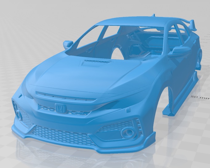 Honda Civic Type R 2018 - 3D Model - STL